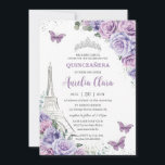キンセアニラパープルフローラパリエッフェル蝶 招待状<br><div class="desc">この素敵なクインセアニラ/甘い16 /誕生日の招待状を簡単かつ迅速にカスタマイズしカスタマイズて、単にボタンを押して文字のスタイルと配置をさらに再調整し、フォーマットする。一致するアイテムをストアで利用可能！ハッピーキャットスタジオ</div>