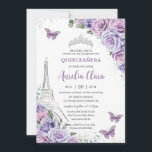 キンセアニラパープルフローラパリエッフェル蝶 招待状<br><div class="desc">この素敵なクインセアニラ/甘い16 /誕生日の招待状を簡単かつ迅速にカスタマイズしカスタマイズて、単にボタンを押して文字のスタイルと配置をさらに再調整し、フォーマットする。一致するアイテムをストアで利用可能！ハッピーキャットスタジオ</div>