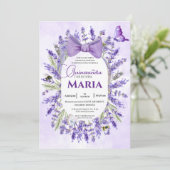 キンセアニラパープルラベンダースペインのフローラ 招待状 (スタンド正面)