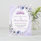 キンセアニラパープル薄紫フローラティアラ蝶 セーブザデート (スタンド正面)