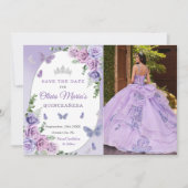 キンセアニラパープル薄紫フローラティアラ蝶 セーブザデート (正面)