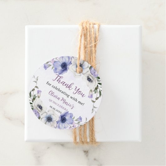 キンセアニラパープル薄紫フローラティアラ蝶 フェイバータグ (インサイチュ)