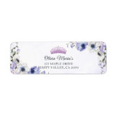 キンセアニラパープル薄紫フローラティアラ蝶 ラベル (正面)