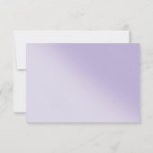 キンセアニラパープル薄紫フローラティアラ蝶 出欠カード (裏面)