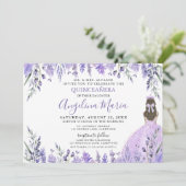 キンセアニラパープル薄紫フローラプリンセス 招待状 (スタンド正面)