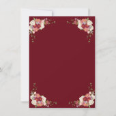 キンセアニラピオニーフローラブルゴーニュ誕生日 招待状 (裏面)