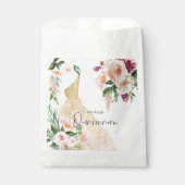 キンセアニラピンクガーリーフローラドレス誕生日 フェイバーバッグ (正面)