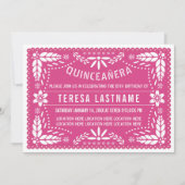 キンセアニラピンクパペルピカド 招待状 (正面)