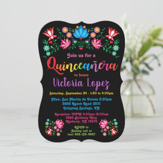 キンセアニラフェスタ誕生日パーティー風俗花 招待状 (スタンド正面)