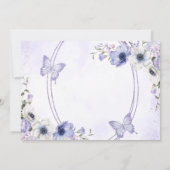 キンセアニラフローラバターフェイティアラサンキューカード 招待状 (裏面)