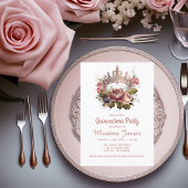 キンセアニラフローラピンセスクラウン15誕生日 招待状