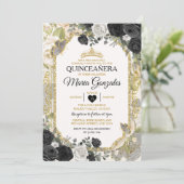 キンセアニラブラック&金ゴールドクラウンメキシコバタフライ 招待状 (スタンド正面)