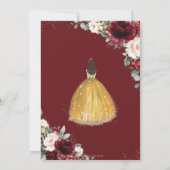 キンセアニラブルゴーニュ赤面フローライエロープリンセス サンキューカード (裏面)