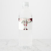 キンセアニラブルゴーニュ赤面フローラ誕生日の恩恵 ペットボトルラベル (裏面)