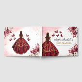 キンセアニラブルゴーニュ金ゴールドプリンセスフローラ ゲストブック (全面)