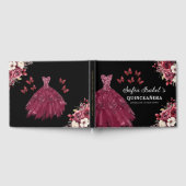 キンセアニラブルゴーニュ金ゴールドプリンセスフローラ ゲストブック (全面)