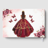 キンセアニラブルゴーニュ金ゴールドプリンセスフローラ ゲストブック (裏面)