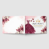 キンセアニラブルゴーニュ金ゴールドプリンセスフローラ ゲストブック (全面)