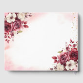 キンセアニラブルゴーニュ金ゴールドプリンセスフローラ ゲストブック (裏面)