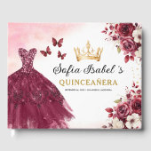 キンセアニラブルゴーニュ金ゴールドプリンセスフローラ ゲストブック (正面)