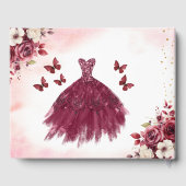 キンセアニラブルゴーニュ金ゴールドプリンセスフローラ ゲストブック (裏面)