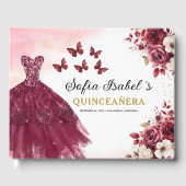 キンセアニラブルゴーニュ金ゴールドプリンセスフローラ ゲストブック (正面)