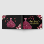 キンセアニラブルゴーニュ金ゴールドプリンセスフローラ ゲストブック (全面)