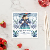 キンセアニラブルーウォーター色メキシコガール スタンダードカクテルナプキン (インサイチュ)