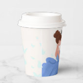 キンセアニラブルーエレガントプリンセス紙カップ 紙コップ (右)