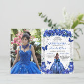 キンセアニラブルーバラフローラプリンセス写真 招待状 (スタンド正面)