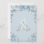 キンセアニラブルーフローラプリンセスキャッスルキャリッジ 招待状 (裏面)