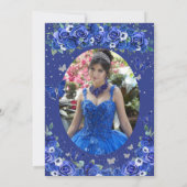 キンセアニラブルーフローラプリンセス蝶の写真 セーブザデート (裏面)