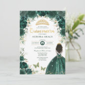 キンセアニラプリンセスエメラルドグリーンフローラ誕生日 招待状 (スタンド正面)