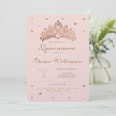 キンセアニラプリンセスクラウン&ハートバラ金ゴールド 招待状 (スタンド正面)
