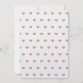 キンセアニラプリンセスクラウン&ハートバラ金ゴールド 招待状 (裏面)