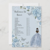 キンセアニラベビーソフトブルーフローラ15アニョスパドリノス 招待状 (裏面)