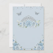 キンセアニラベビーブルーバラフローラシルバークラウン 招待状 (裏面)