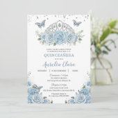 キンセアニラベビーブルーフローラシルバークラウンエスパニョール 招待状 (スタンド正面)