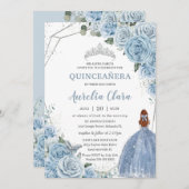 キンセアニラベビーブルーフローラレッドヘアプリンセス15 招待状 (正面/裏面)