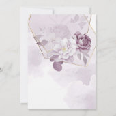 キンセアニラベンダーパープルティエレガントアファンシーラ 招待状 (裏面)