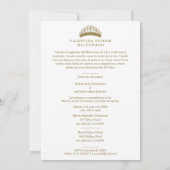 キンセアニラミニマル写真ファンシー書道台本 招待状 (裏面)