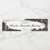 キンセアニラミニワきらめくインブラック&金ゴールド ペットボトルラベル (シングルラベル)