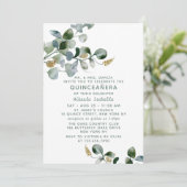 キンセアニラユーカリプタスフローラグリーンリー写真 招待状 (スタンド正面)