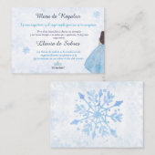 キンセアニラリュヴィアデソブルウィンターワンダーランド ノートカード (正面/裏面)