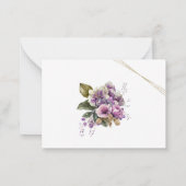 キンセアニラリュヴィアデソブレスフローラ薄紫ラベンダー ノートカード (裏面)