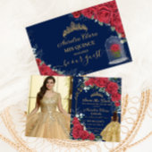 キンセアニラレッドフローラエンチャントバラネイビー写真 セーブザデート