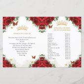 キンセアニラレッドフローラ金ゴールド蝶プログラム (裏面)