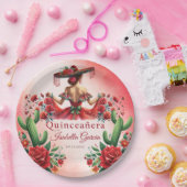 キンセアニラレッドメキシコスタイル ペーパープレート (パーティー)