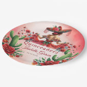 キンセアニラレッドメキシコスタイル ペーパープレート (アングル)