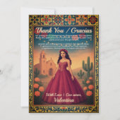 キンセアニラヴィンテージレッドガウングラシアスタジェータ | サンキューカード (正面)